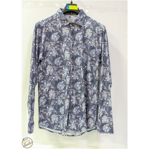 MENS DESOTO LONG SLEEVE BUTTON UP SHIRT SZ LRG