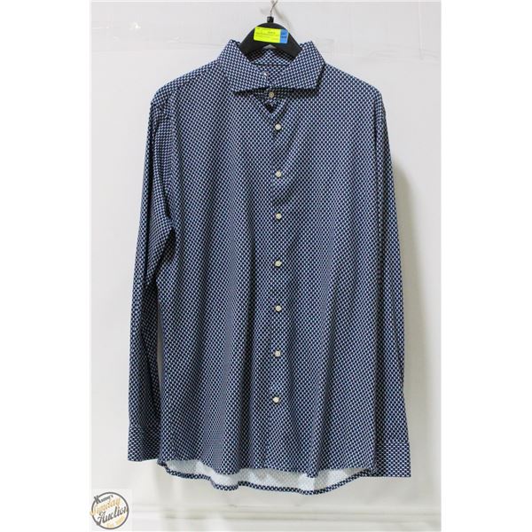 DESOTO ESSENTIALS LONG SLEEVE BUTTON UP SIZE 17