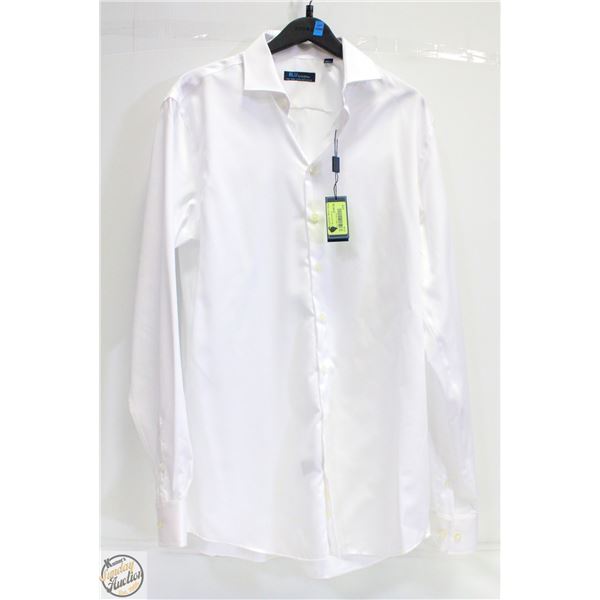 BLU BY POLIFRONI NON IRON SIZE 17.5T LONG SLEEVE