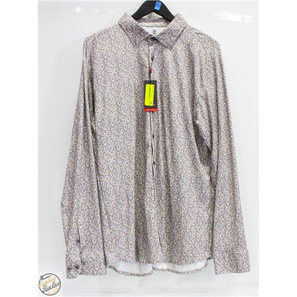 DESOTO 100% COTTON LONG SLEEVE BUTTON UP SZ XL
