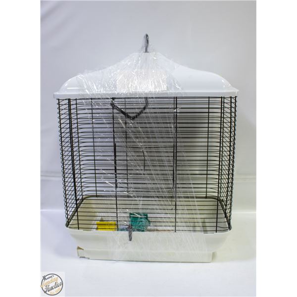 BIRD CAGE, LARGE;  INCLUDED: ACCESSORIES