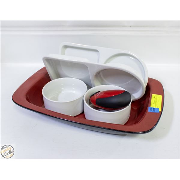 CORNINGWARE ROASTING STYLE CERAMIC