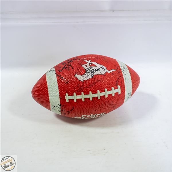 AUTOGRAPHED FOOTBALL CALGARY