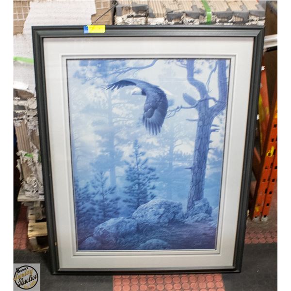 SHROUDED FOREST BALD EAGLE DANIEL SMITH SIGNED