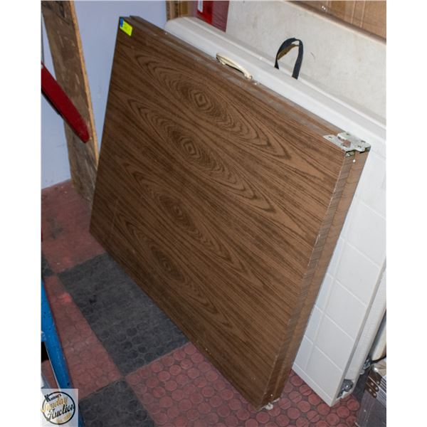 BROWN FOLDING TABLE