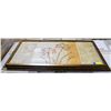 Image 1 : FRAMED FLOWER ART PRINT