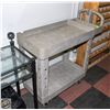 Image 1 : BAILIFF SEIZED: RUBBERMAID 2 TIER INVENTORY CART