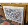 Image 1 : FRAMED ABSTRACT OIL PAINTING 40.5" X 50.5"