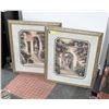 Image 1 : 2 GREEK SCENERIES PRINT FRAMED 23" X 27"