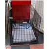 Image 1 : LARGE DOG CRATE FOLDABLE H-30.5" W-28" L-43"