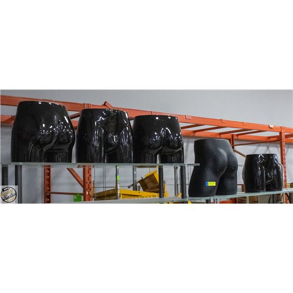 BAILIFF SEIZED: LOT OF 5 MALE MANNEQUIN BOTTOMS