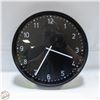 Image 1 : LARGE BLACK WALL CLOCK 15"