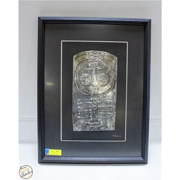 MID-20TH-CENTURY METAL BAS-RELIEF (OR WALL PLAQUE)