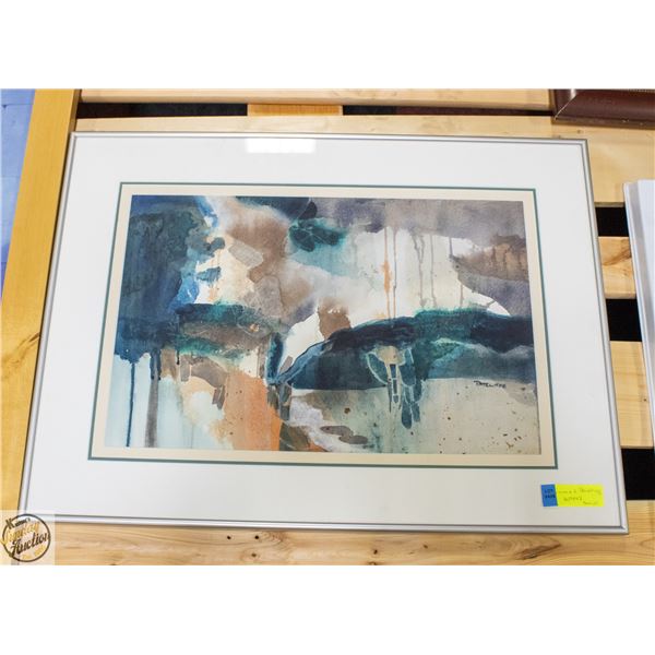WATER COLORING PAINTING IN FRAMED SIGNED