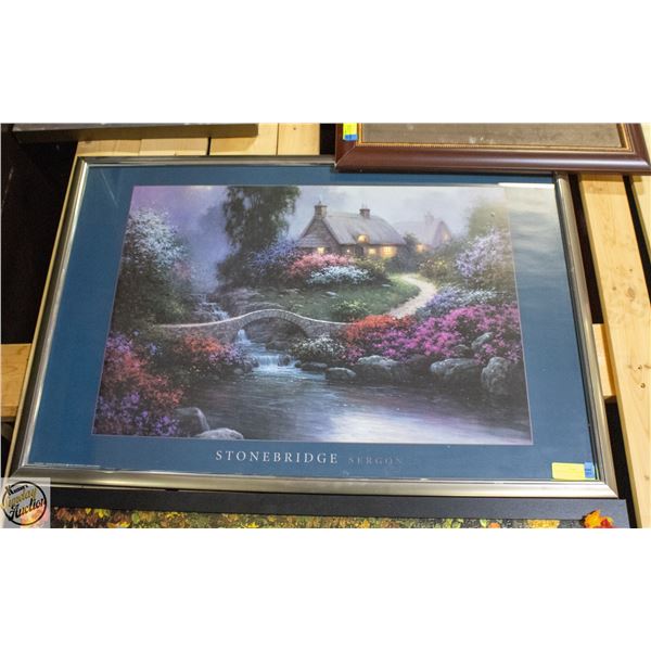 FRAMED THOMAS KINKADE PRINT