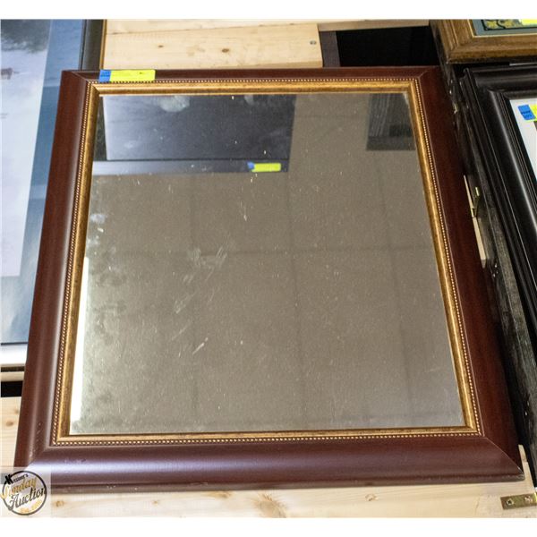 WOODEN FRAMED MIRROR