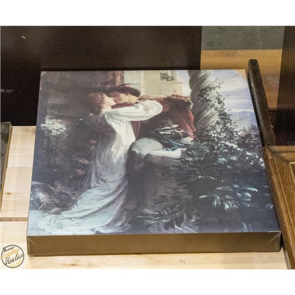 CANVAS PRINT OF OLD TIMERS COUPLE