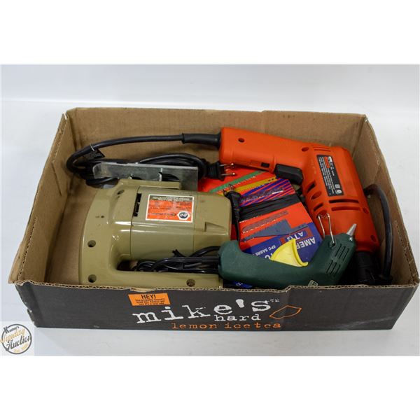 B&D 3/8" DRILL JIGSAW & GLUE GUN