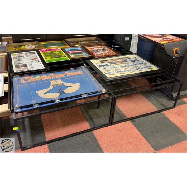 KING SIZE METAL BED FRAME 2 PIECES