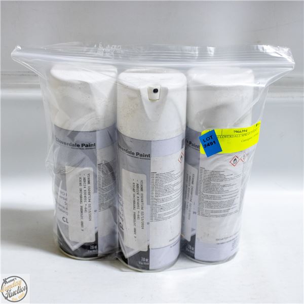 3PK CLOVERDALE SPRAY PAINT