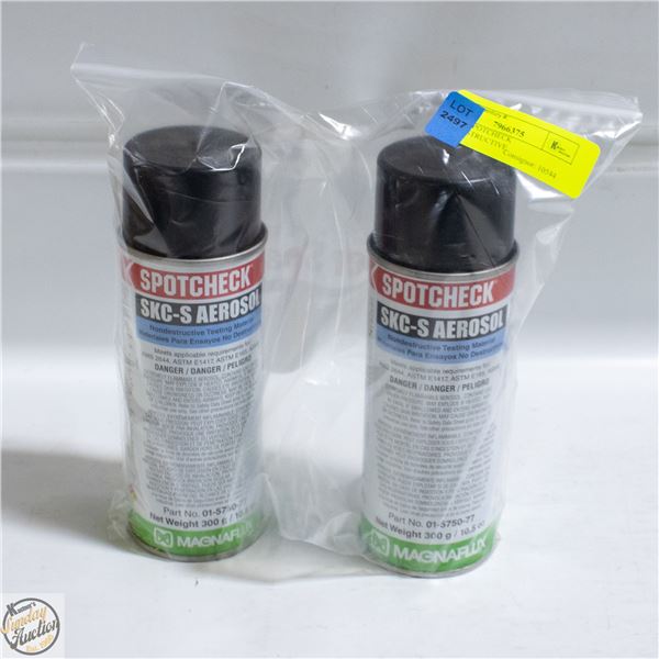 2 CANS SPOTCHECK NON-DESTRUCTIVE