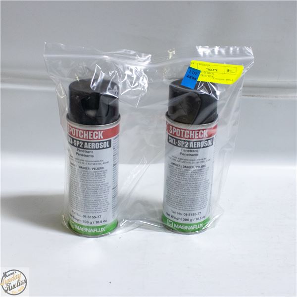 2 CANS SPOTCHECK NON-DESTRUCTIVE