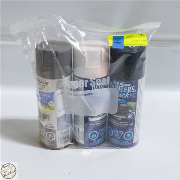 3PK RUSTOLEUM SPRAY PAINT