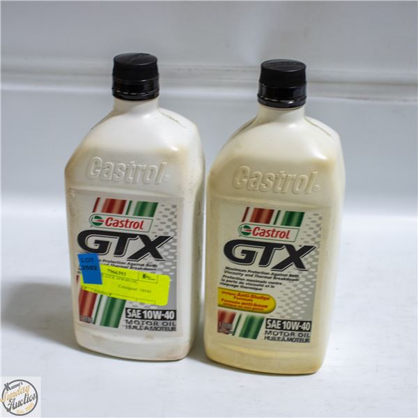 2L CASTROL GTX 10W40 OIL