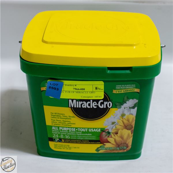 1.71KG TUB OF MIRACLE GRO