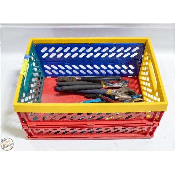 LOT OF WRENCHES AND PLIERS