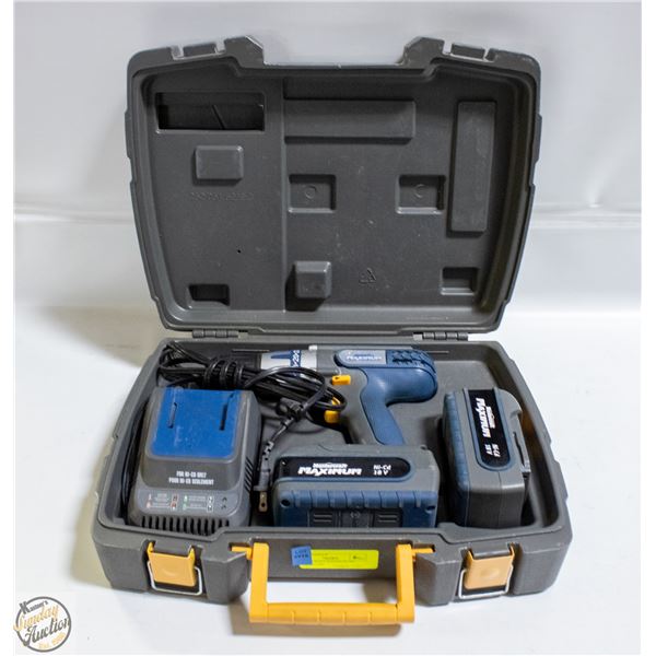 MASTERCRAFT MAXIMUM 18V DRILL IN CASE