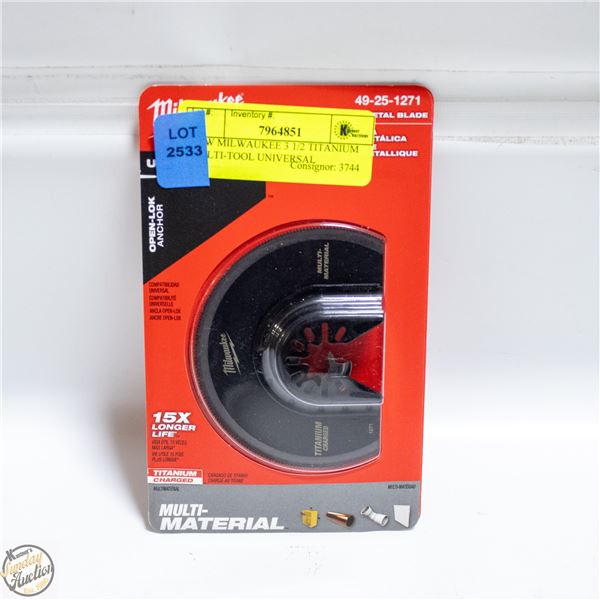 NEW MILWAUKEE 3 1/2 TITANIUM MULTI-TOOL UNIVERSAL