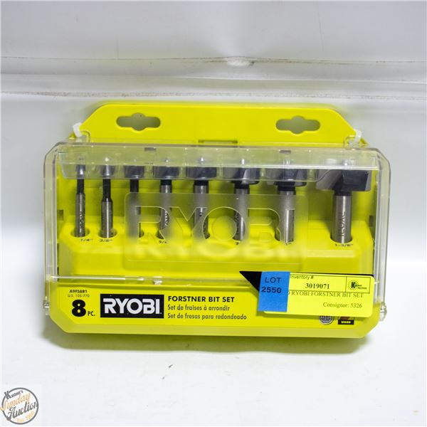 SEALED RYOBI FORSTNER BIT SET