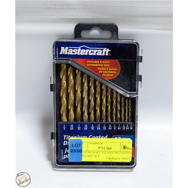 MASTERCRAFT TITANIUM COATED DRILL BIT SET