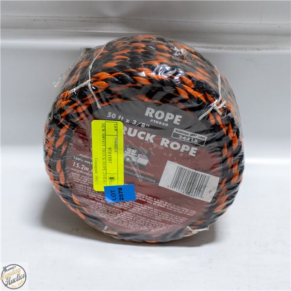 NEW 50FT TRUCK ROPE 244LBS
