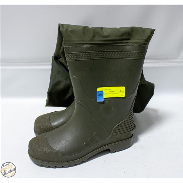 MEN'S HIP WADERS- SIZE 10