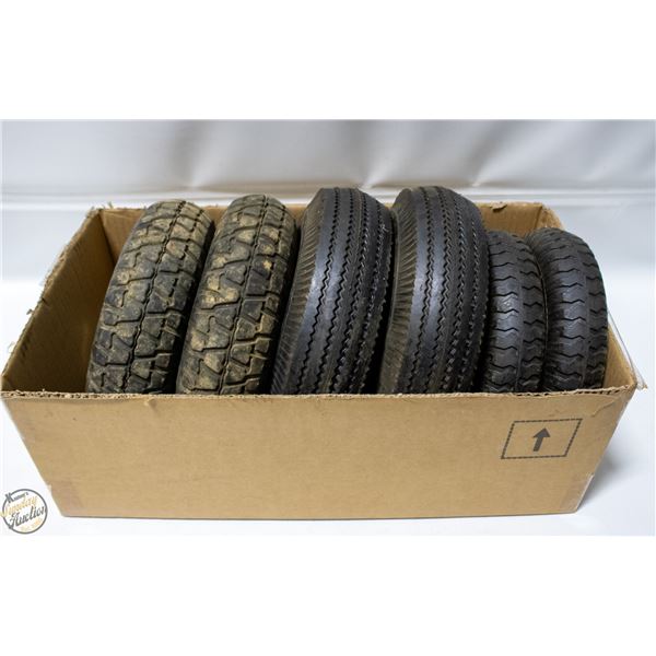 BOX W/ 3 SETS OF WHEELS