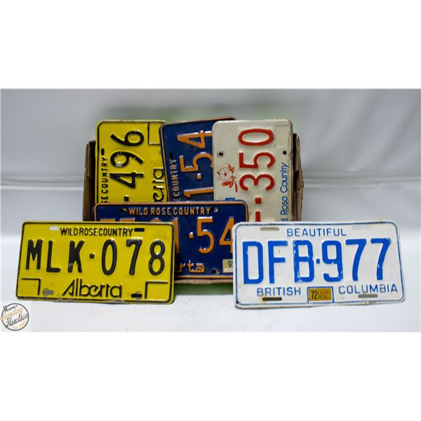 LOT OF OLD LICENSE PLATES