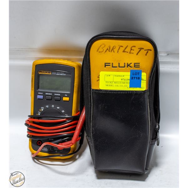 FLUKE MULTI METER TESTER MODEL 110, 111,112