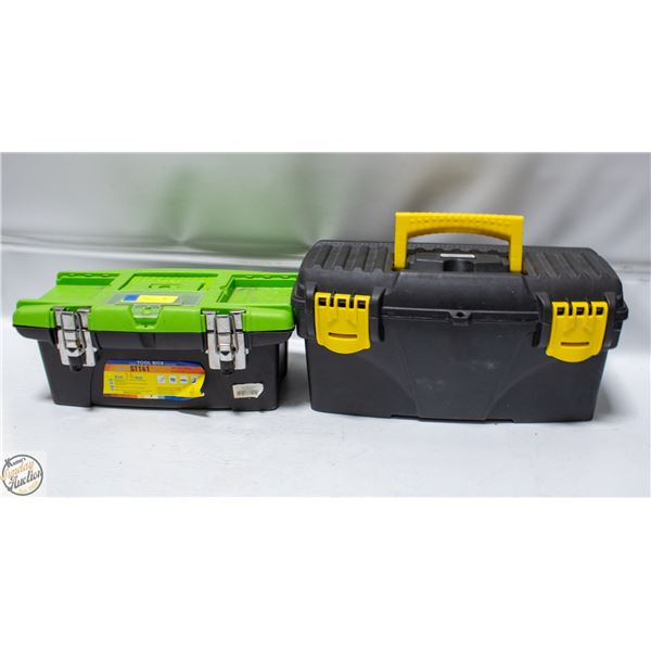2 SMALL TOOL BOXES - NO CONTENTS