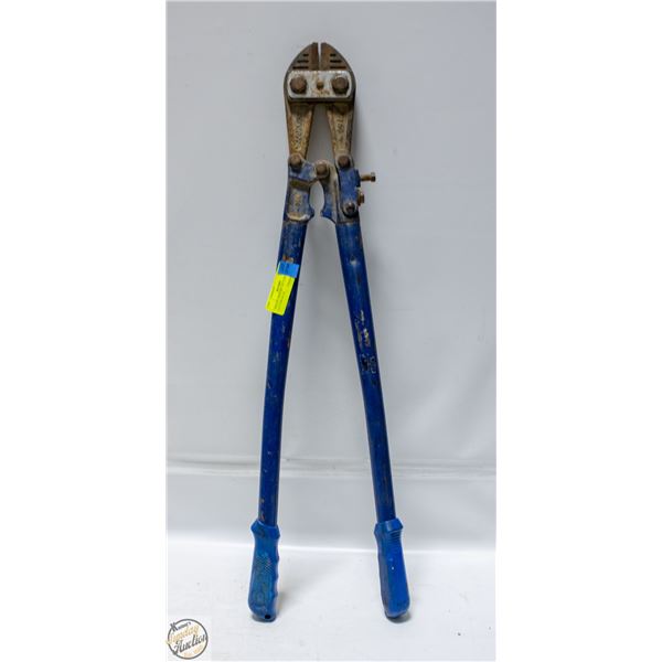 "POLICE SEIZURE" 30" LONG BOLD CUTTERS BLUE