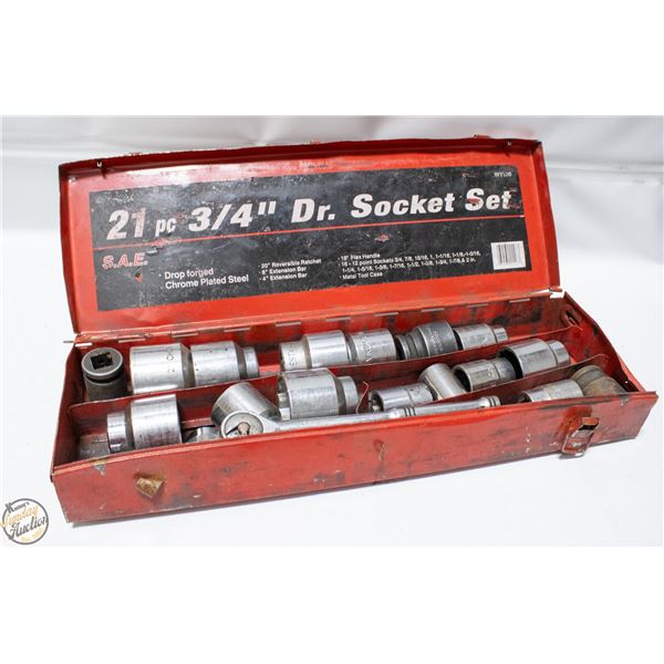 "POLICE SEIZURE" CASE WITH LARGE SOCKETS