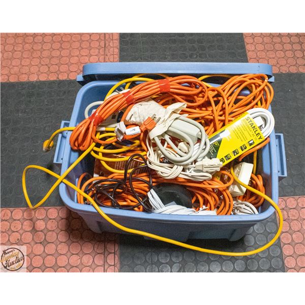 LOT OF EXTENSIONS CORDS