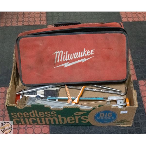 MISCELLANEOUS BOX OF TOOLS