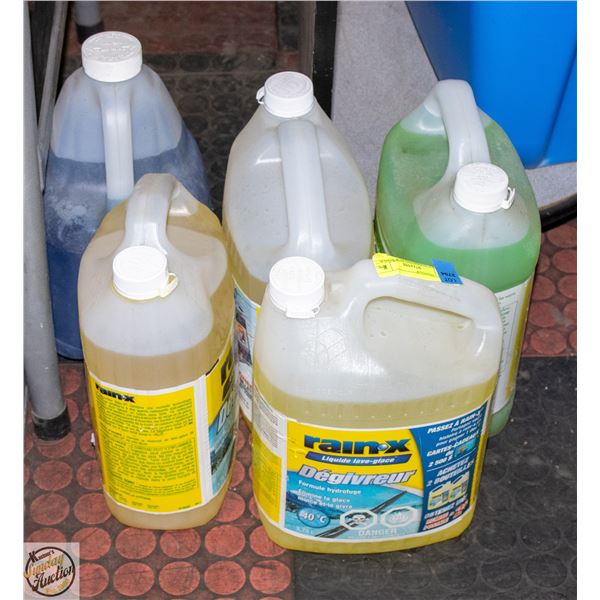 LOT OF 5 WINDSHIELD WASHER FLUID