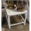 Image 1 : WHITE WICKER TABLE