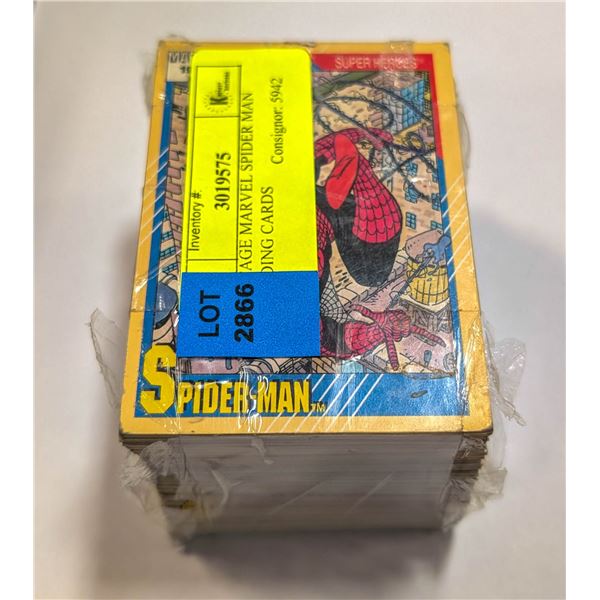 VINTAGE MARVEL SPIDER MAN TRADING CARDS