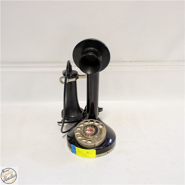 VINTAGE CANDLESTICK DIAL TELEPHONE COMPLETE WITH