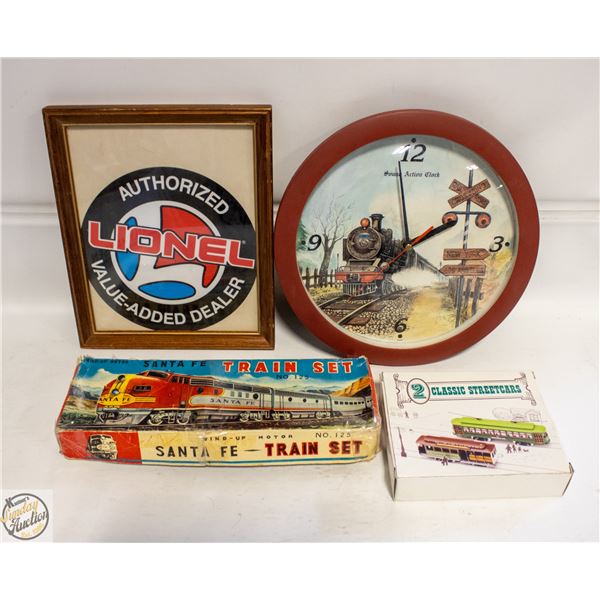 VINTAGE HO SCALE SANTA FE TAIN 2 STREET CAS