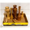 Image 1 : HANDCRAFTED TURNED WOOD VASES